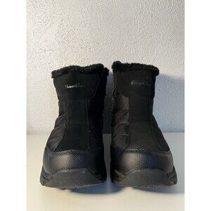 SilentCare Black Faux Fur Lined Winter Boots - Size 10.5 Men's
